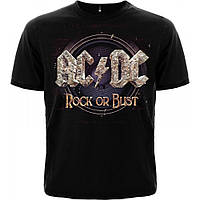 Футболка AC/DC - Rock or Bust (черная) (Rw)