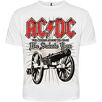 Футболка AC/DC - For Those About To Rock (белая) (Rw)