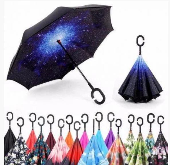 Парасолька Ніж Up-brella - Парасолька Зворотного Складення "Umbrella" Мікс