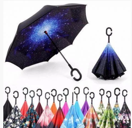 Парасолька Ніж Up-brella - Парасолька Зворотного Складення "Umbrella" Мікс, фото 1