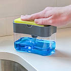 ОПТ Дозатор миючого засобу для миття посуду на мийку з губкою UKC Sponge Caddy, фото 6