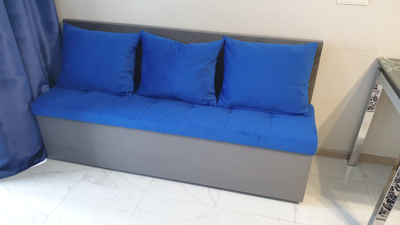 Диван для вузької кухні, коридору з ящиком + спальним місцем 1800х550х800мм