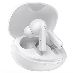 Бездротові вакуумні навушники-гарнітура з мікрофоном в кейсі сенсорні HOCO ES54 Gorgeous  Білий