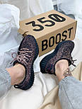 Чоловічі кросівки Adidas Yeezy Boost 350 Black Reflectiv весна-осінь-літо демісезонні. Фото в живу. топ, фото 4