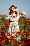 Шифонова сукня для вагітних і годуючих мам салатова квіткова, 2461704-С, фото 2