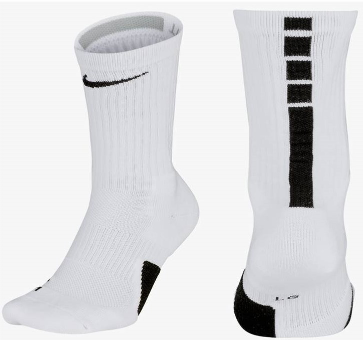 Шкарпетки баскетбольні Nike Elite Crew білі (SX7622-100)