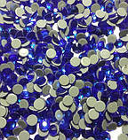 Стрази термоклеевие Premium SAPHIRE SS10 Hot Fix 100 шт, фото 3