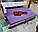 Диван для кухні фіолетовий зі спальним місцем тканина антикот, фото 6