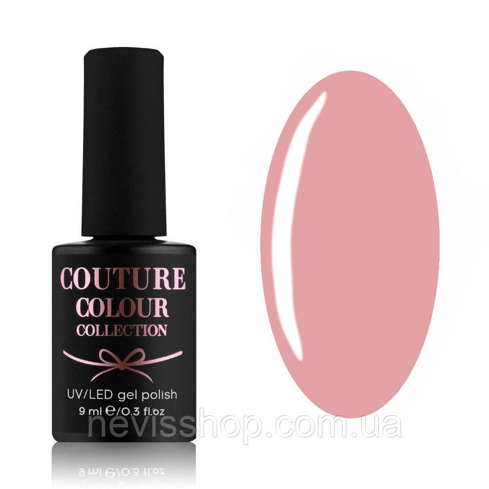 Гель-лак Couture Colour Soft Nude SN 04 м'який рожевий з легким иммером, 9 мл