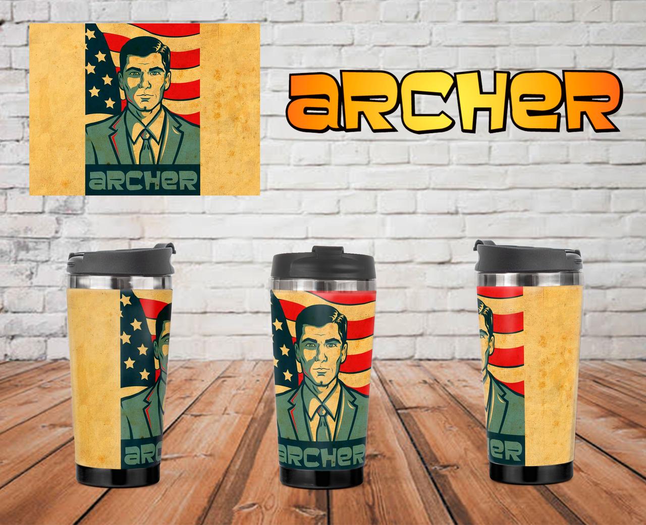Термостакан Спецагент Арчер "American" / Archer