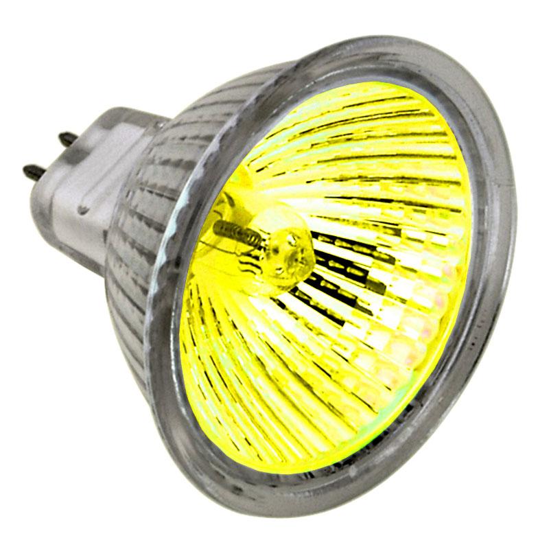 Лампа галогенна з відбивачем 12v 50w MULLER LIGHT 36° MR16/ ОД жовт.