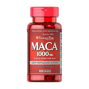 Маку Перуанську Puritan's Pride Maca 1000 mg Exotic Herb for Men 60 caps