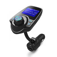 Автомобільний FM-модулятор Bluetooth Handsfree USB AUX MicroSD T10, гнучкий, 105608