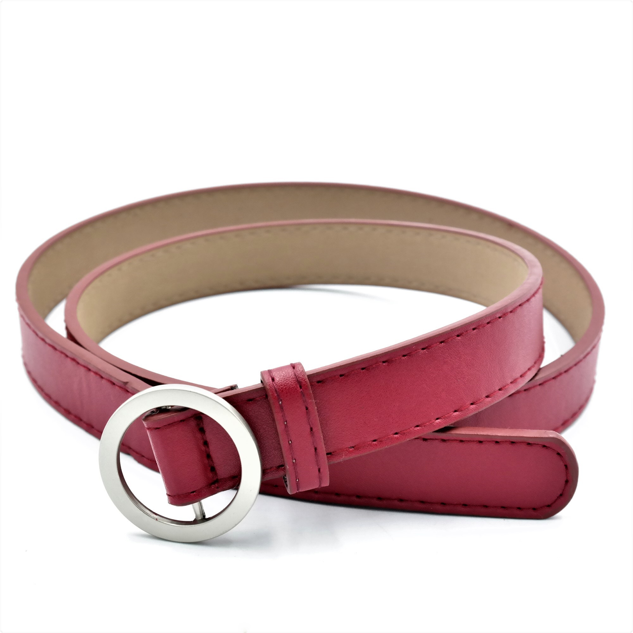 Жіночий ремінь Weatro nwzh-25-0060 Темно-червоний, фото 1