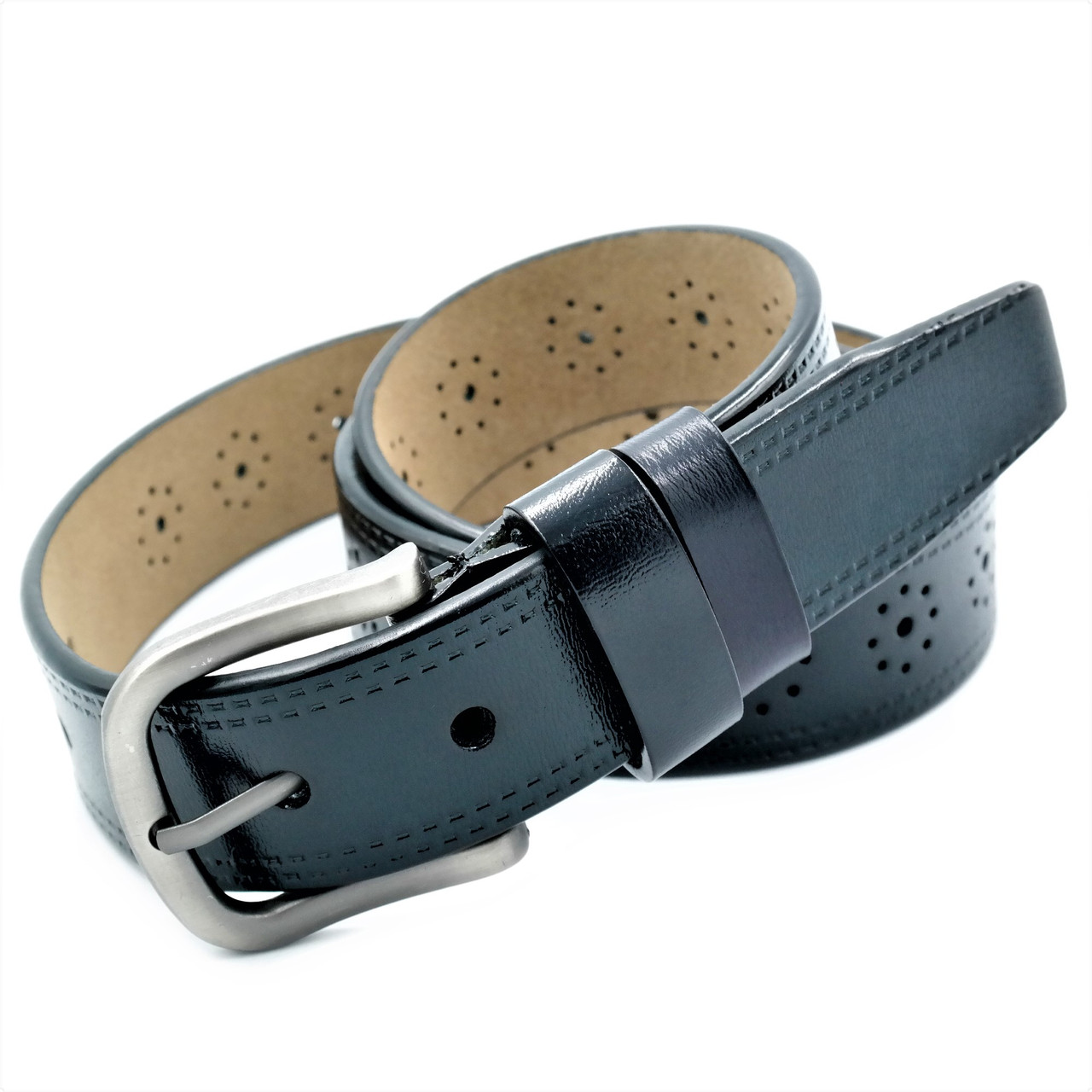 Жіночий шкіряний ремінь Weatro nwzh-35k-0091 Темно-синій, фото 1