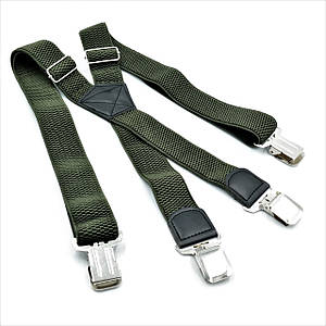 Підтяжки Weatro Темно-зелені (хакі) new-X0046