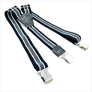 Підтяжки Weatro Колір Темно-синій із сірим new-Y0040