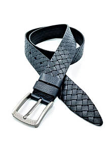 Ремінь чоловічий шкіряний Weatro Темно-синій jns-nw4k-ua-032