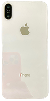 Задняя крышка iPhone X белая Silver в комплекте стекло камеры оригинал