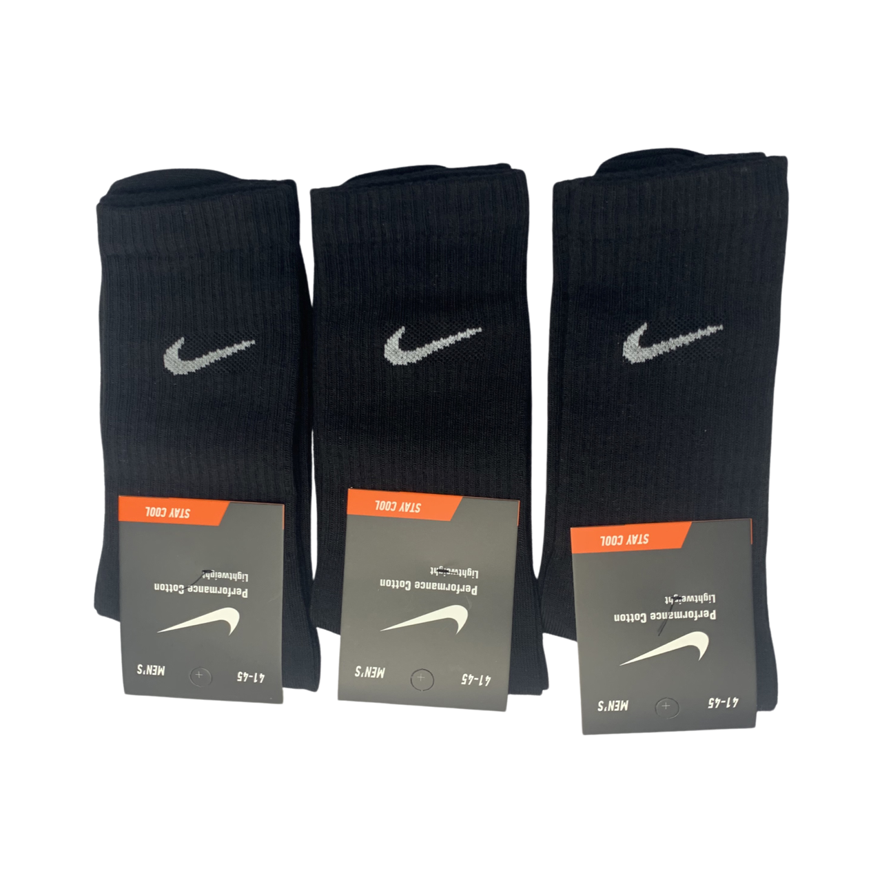 Купить Носки Nike (Турция) чёрные высокие спортивные носки Найк ...