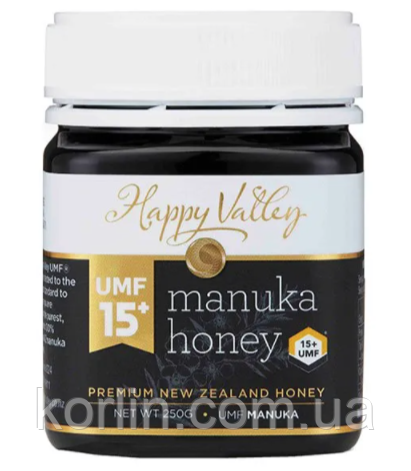 Мед Манука Manuka Honey UMF 15+ (MGO 515 mg/kg) Happy Valley 250 г Новатюнда Доставка з ЄС