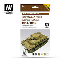 Цветовая модуляция для моделирования German Afrika Korps (DAK) 1941/1942. VALLEJO 78409