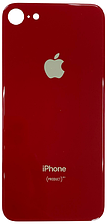 Задня кришка iPhone 8 червона з великими отворами під віконця-камери оригінал