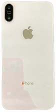 Задня кришка iPhone X біла Silver у комплекті скло камери оригінал