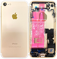 Корпус iPhone 7 золотистый OEM отличный полный комплект