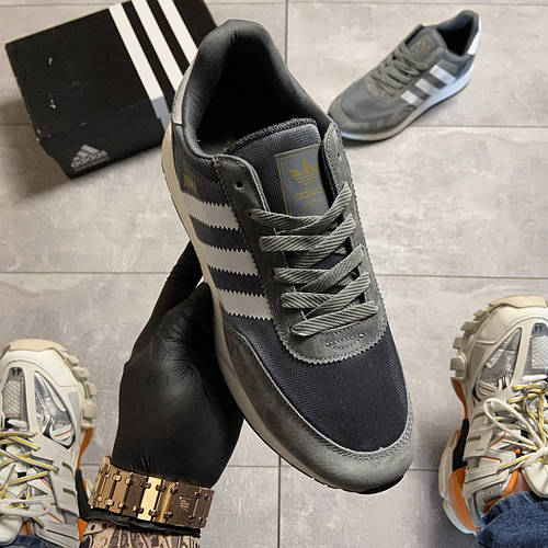 Мужские кроссовки Adidas INIKI Grey, мужские кроссовки адидас иники (ID ...