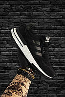 Мужские кроссовки Adidas ZX 500 RM Black White, мужские кроссовки адидас зх 500