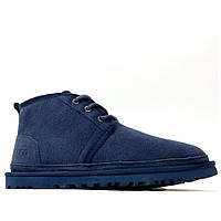 Мужские зимние Ugg Men's Neumel Boot Blue, мужские синие замшевые угги ньюмел зимние ботинки