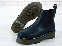 Женские ботинки Dr. Martens Chelsea Platform, ботинки др мартенс, жіночі черевики Dr Martens, ботінки мартінс