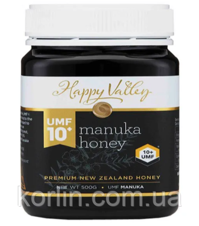 Мед Манука Manuka Honey UMF 10+ (MGO 263 mg/kg) Happy Valley 500 г Нова35 Доставка з ЄС