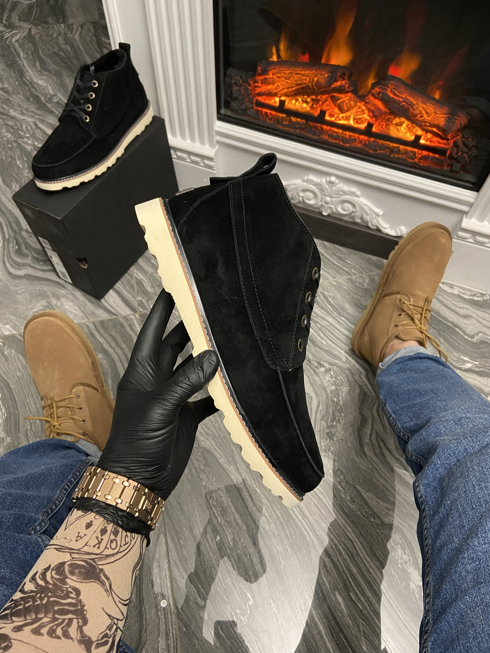 White Puffer + UGG Adirondack Winter Boots: Two Ways