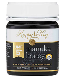 Мед Манука Manuka Honey UMF 5+ ( MGO 83 mg/kg ) Happy Valley 250 г Нова Зеландія Доставка з ЄС