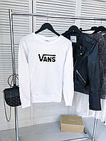 Женский белый свитшот с принтом "Vans"
