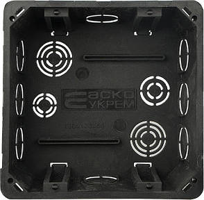 Розподільча коробка АСКО-УКРЕМ 160x160x65мм IP44 для монтажу в бетон, фото 3