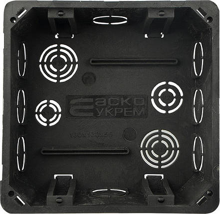 Розподільча коробка АСКО-УКРЕМ 100x100x45мм для бетонних стін, IP44, фото 2