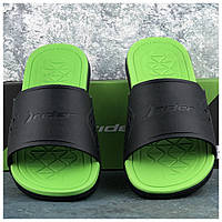 Мужские шлепанцы RIDER INFINITY II SLIDE AD Black/Green, черные зелёные шлепки райдер вьетнамки сланцы тапки