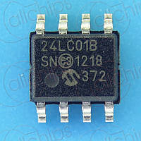 Память EEPROM 128x8 2.5-5В Microchip 24LC01BT-E/SN SOP8