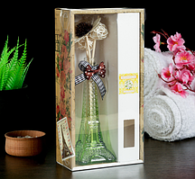 Набор подарочный "Эйфелева башня" (ваза, 2 палочки с шариками, декор, аромамасло 30 мл), аромат жасмин