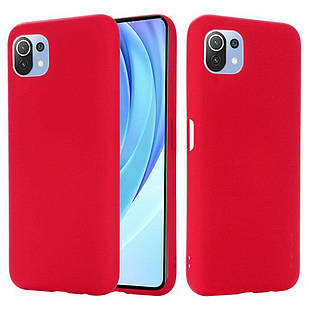 Silicone case full Red для Xiaomi Mi 11