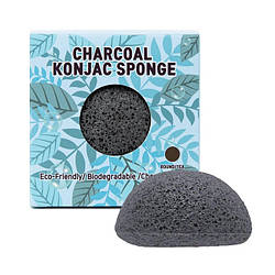 Trimay Charcoal Konjac Sponge - Очищаючий спонж конняку з деревним вугіллям