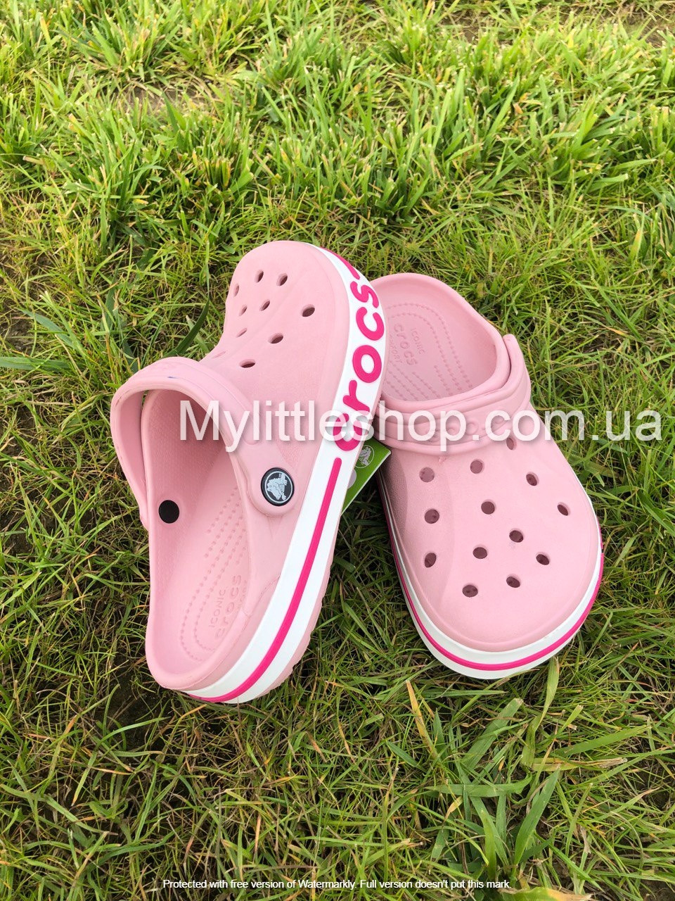 Сабо Crocs Bayaband Kids Clog 34 р 20.9-21.7 см Рожеві 205100-606-J3 Pearl