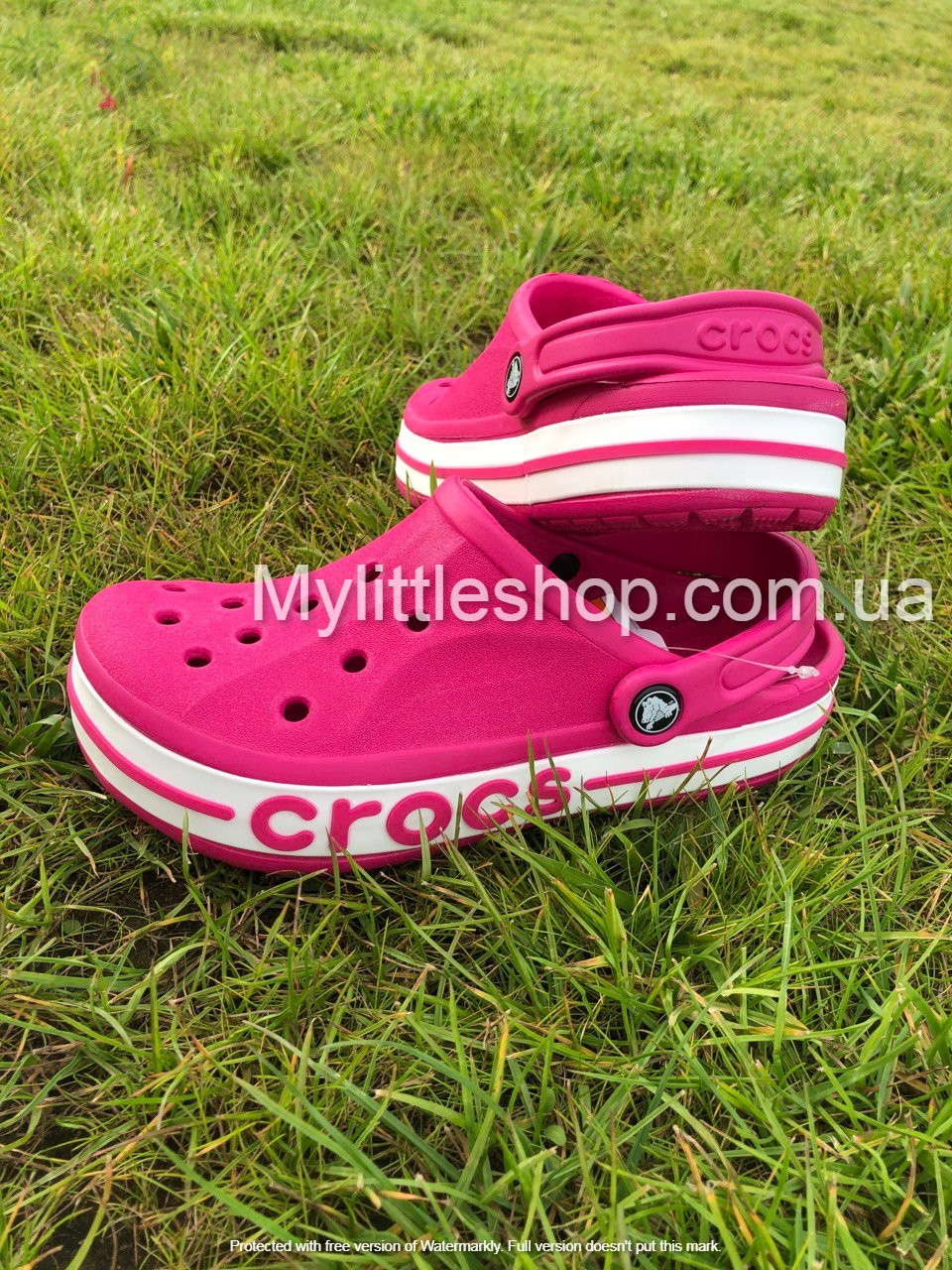 Сабо Crocs Bayaband Kids Clog 30 р 18.4-19.1 см Малинові 205100-C13 Raspberry