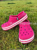 Сабо Crocs Bayaband Kids Clog 34 р 20.9-21.7 см Малинові 205100-J3 Raspberry, фото 3