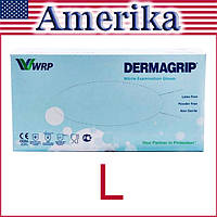 Перчатки Дермагрип, нитриловые, размер L, Dermagrip Nitrile Examenation Gloves (100 шт.)