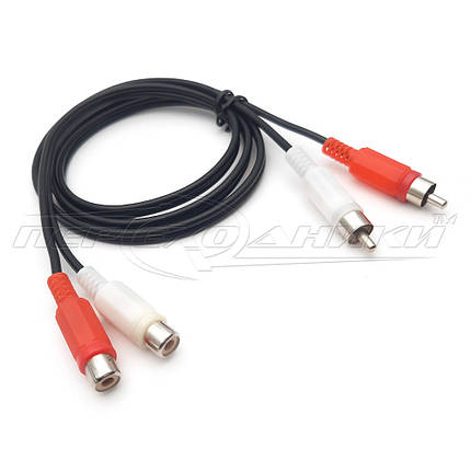 Кабель подовжувач аудіо 2RCA-2RCA у екрані, фото 3