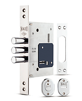 Замок сувальдний врізний Kale 257L 60 мм, 3 ключа (Туреччина)